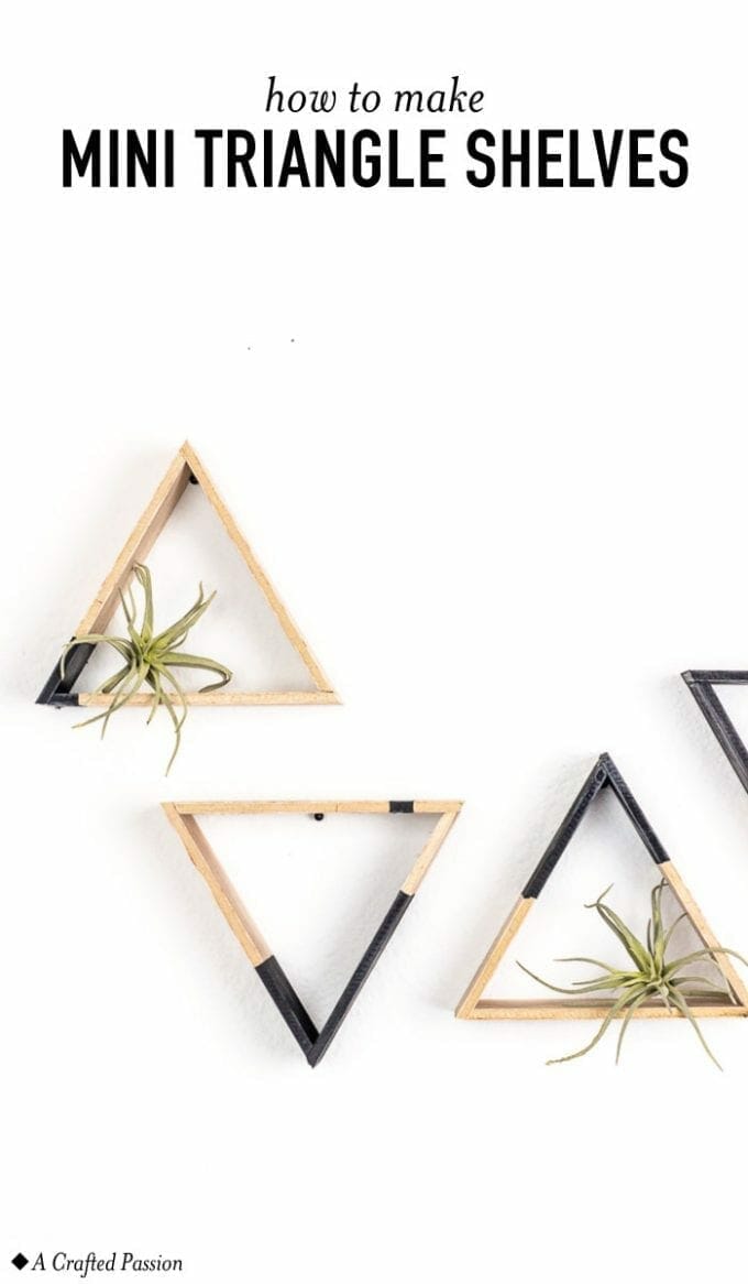 DIY Mini Triangle Shelves: Perfect for Any Space