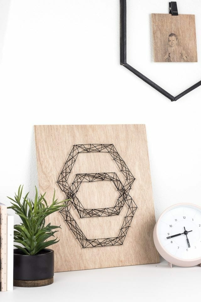 DIY Modern String Art Bring Geometric Designs to Life