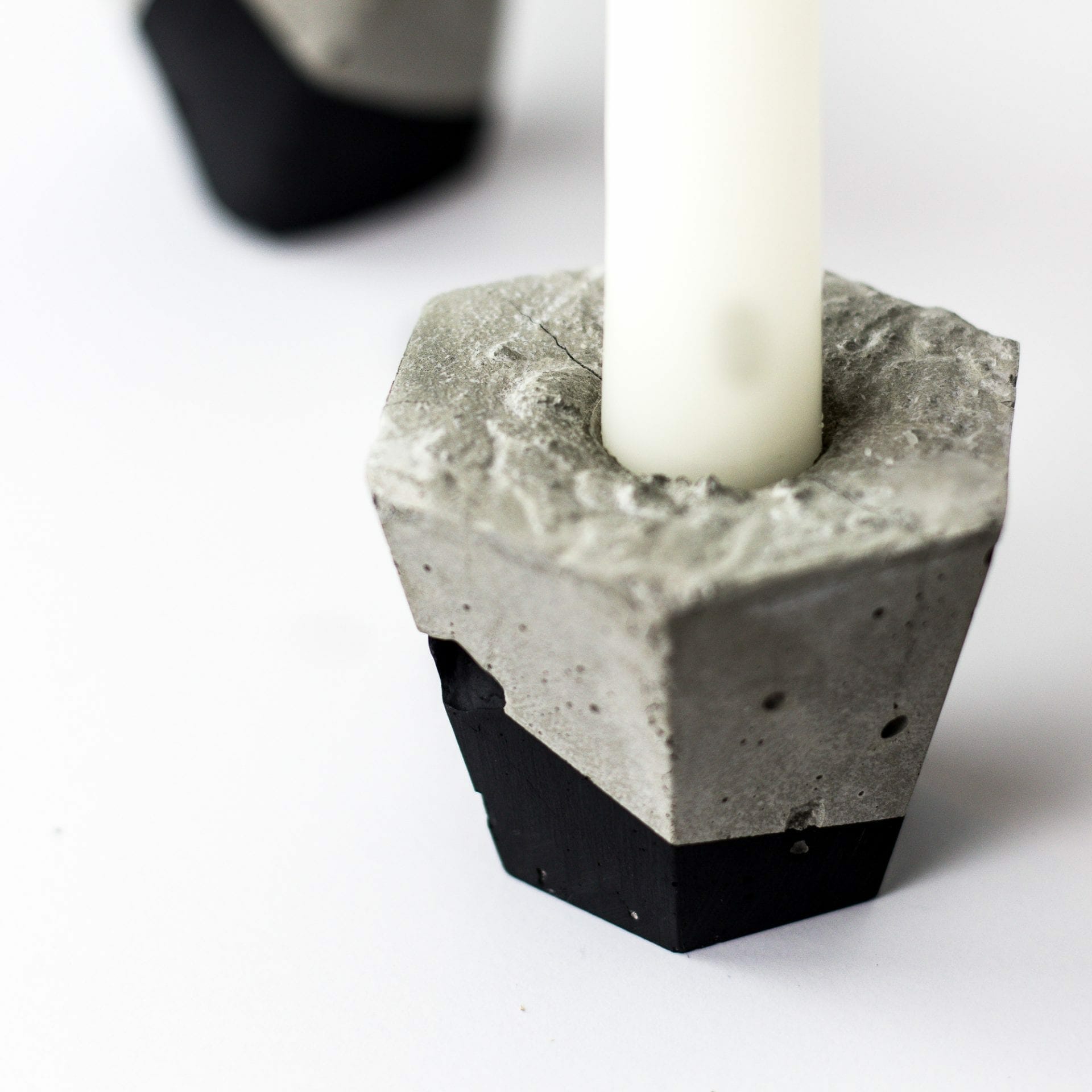 Make a Geometric Cement Candle Holder | Easy DIY Project
