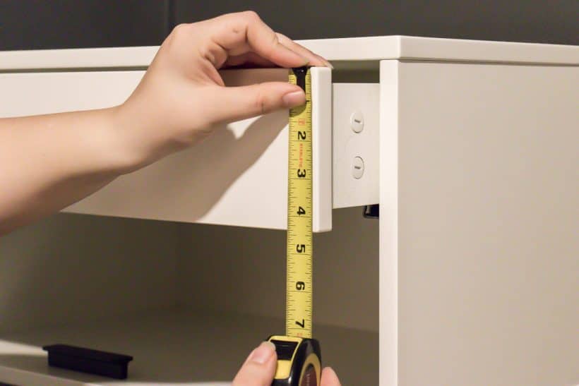 Before & After IKEA Malm Dresser Makeover Hack