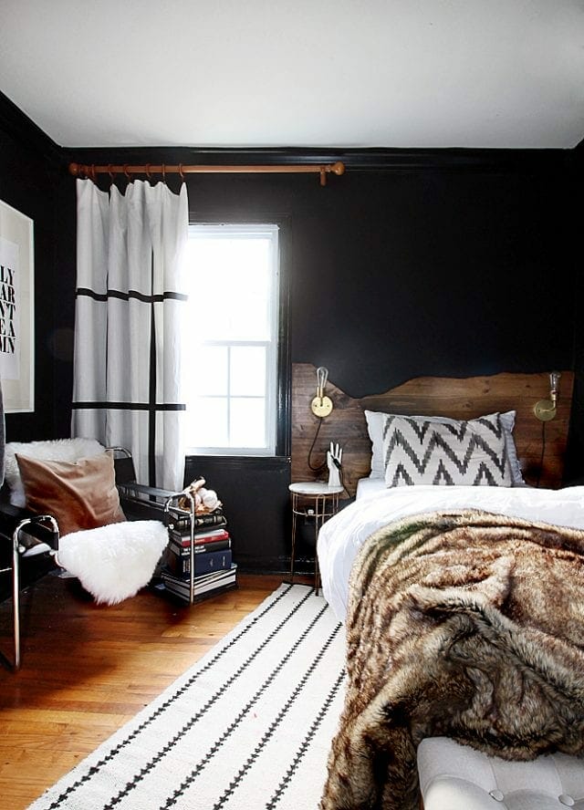 13 Gorgeous Master Bedrooms with Dark Walls | Home Improvement