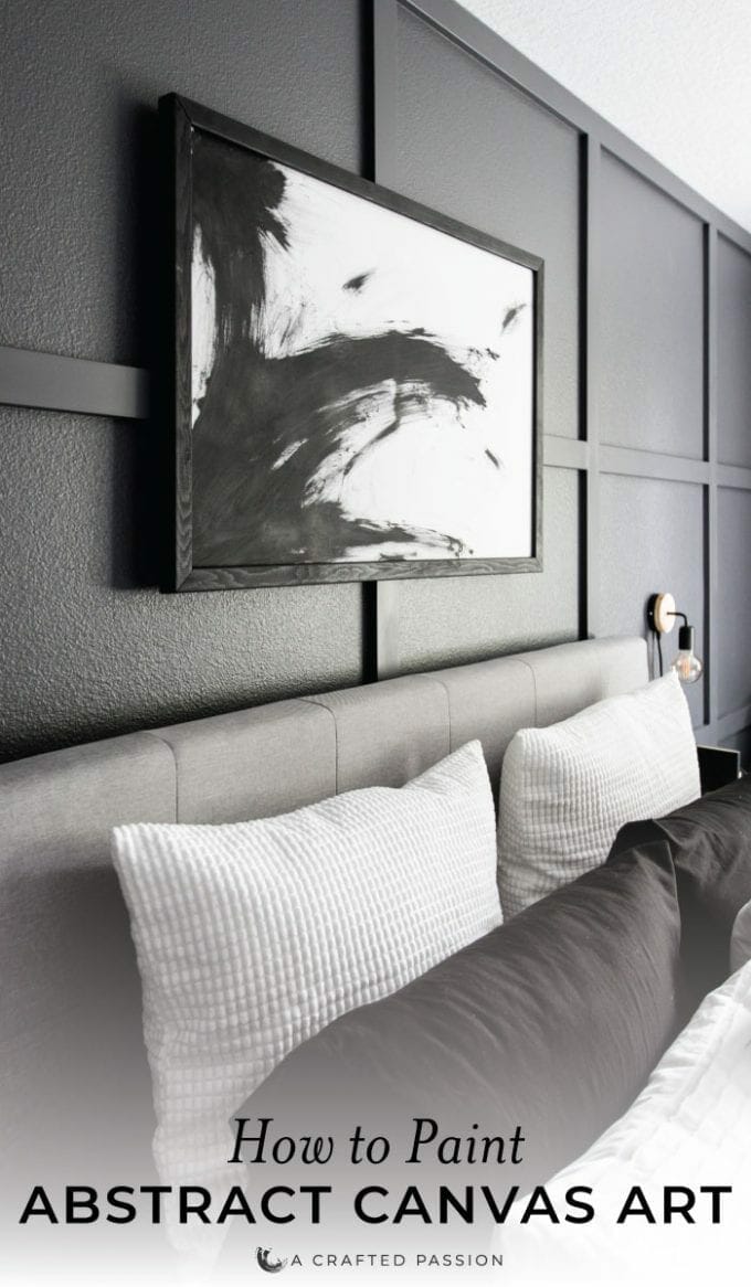 Tips to DIY Abstract Canvas Art | Modern Home Decor