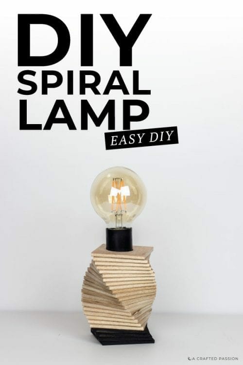 DIY Desk Lamp using Plywood for Bedrooms or Home Office