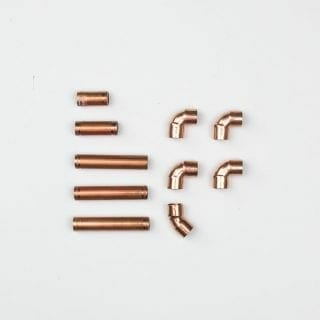 Image of how to make an Edison Lamp pipes.