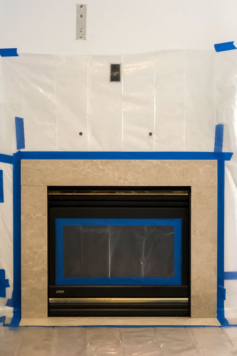 Simple Marble Fireplace Surround Upgrade
