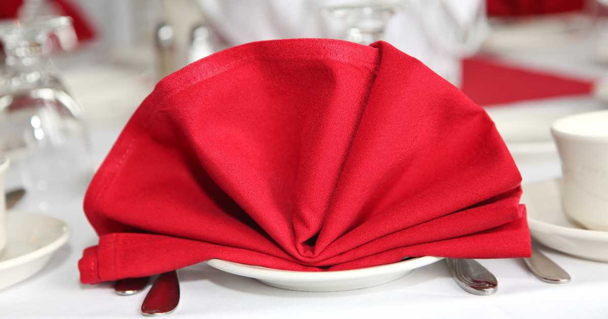 folded napkin