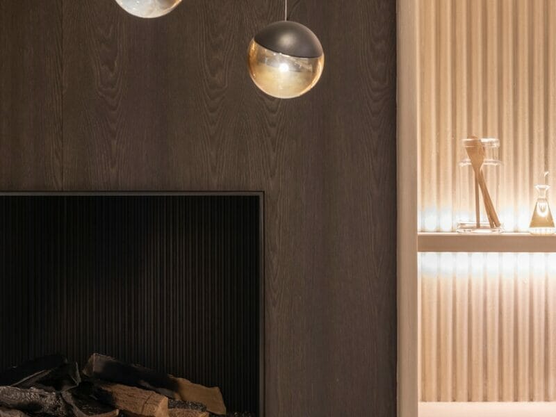 white and silver pendant lamp