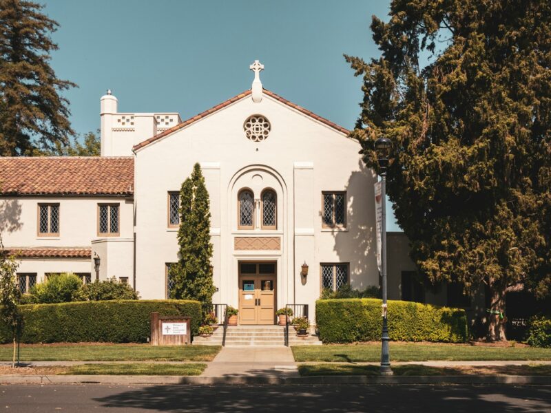 white and brown concrete building